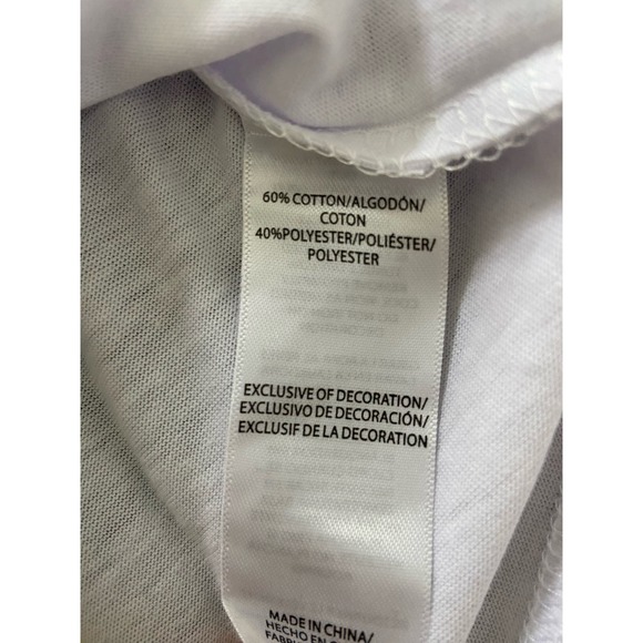 New Balance Easy Styling Gaming T-Shirt - Size 12 (White). K67 * - Picture 6 of 8